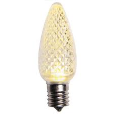 C9 LED Faceted Bulbs - Warm White (Bag of 25)